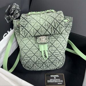 Chanel denim backpack